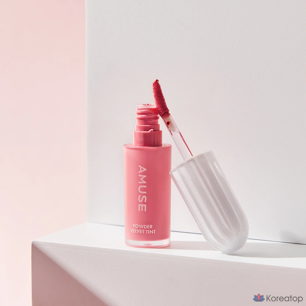Тинт для губ AMUSE Powder Velvet Tint, оттенок 04 Pink Powder, 1 шт., фото 4