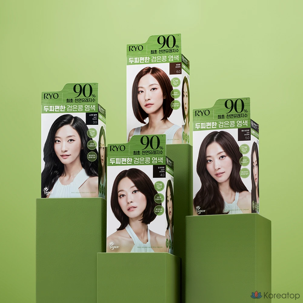 Краска для кожи головы Ryo Black Bean Dye, 120 г, темно-коричневый цвет 4.0, 1 шт., фото 3