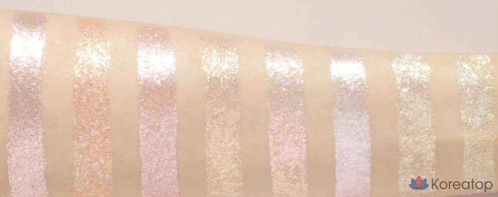 Жидкие блестки Dasique Starlit Jewel 1,8 г, 03, фиолетовые, 1 шт., фото 4