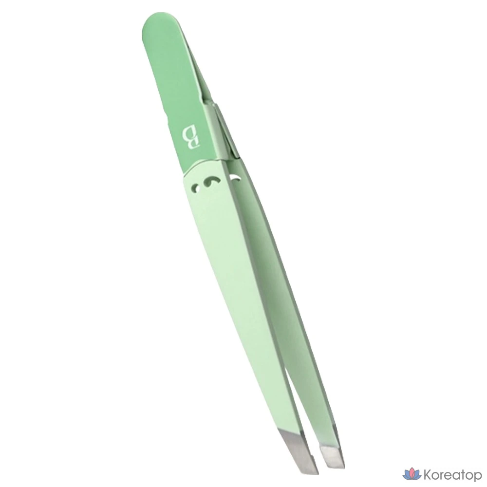 Пинцет для депиляции бровей BOCAS STW-200, 1 шт., зеленый