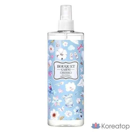 Bouquet Garni Deep Parfum — парфюмерная композиция для тканей, аромат детской присыпки, 500 мл, 1 шт.