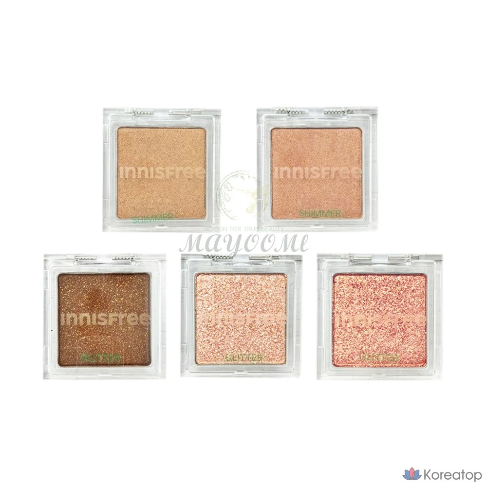 Тени для век Innisfree My Eyeshadow [Shimmer &amp; Glitter] 1,5~2,2 г, [Shimmer] № 2 Beige Tutu, 1 шт.