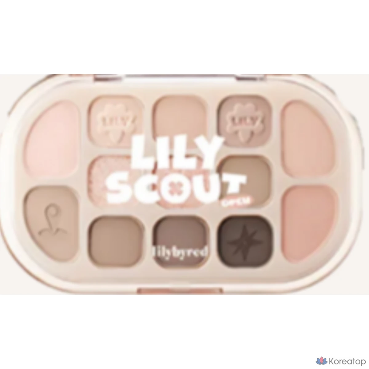 Палетка теней Lilybyred Dewy Fit, оттенок «Миндальное молоко», 1 шт.