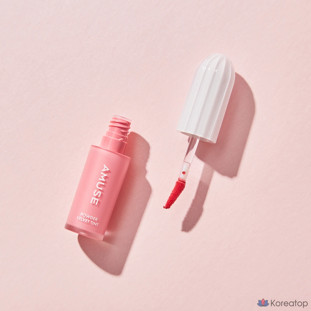 Тинт для губ AMUSE Powder Velvet Tint, оттенок 04 Pink Powder, 1 шт., фото 5