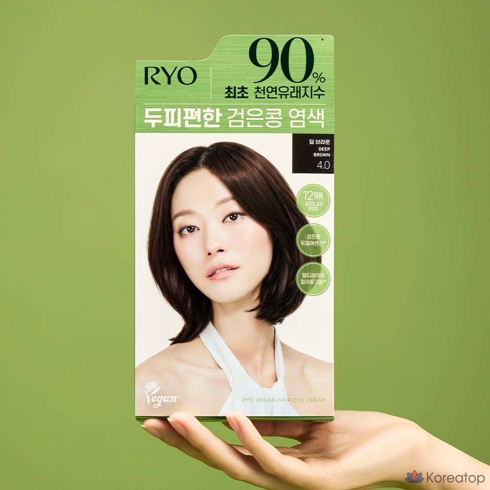 Краска для кожи головы Ryo Black Bean Dye, 120 г, темно-коричневый цвет 4.0, 1 шт., фото 5