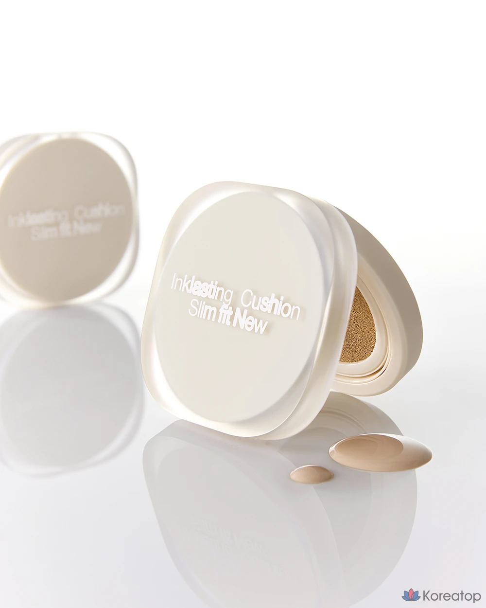 Тональный кушон The Face Shop Ink Lasting Slim Fit New Cushion Foundation, 12 г, N201 Абрикосово-бежевый, 1 шт., фото 4