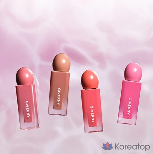 Тинт для губ Giverny Dewy Lip Glaze Tint, оттенок 02 Mellow Beige, 4,9 г, 1 шт., фото 9