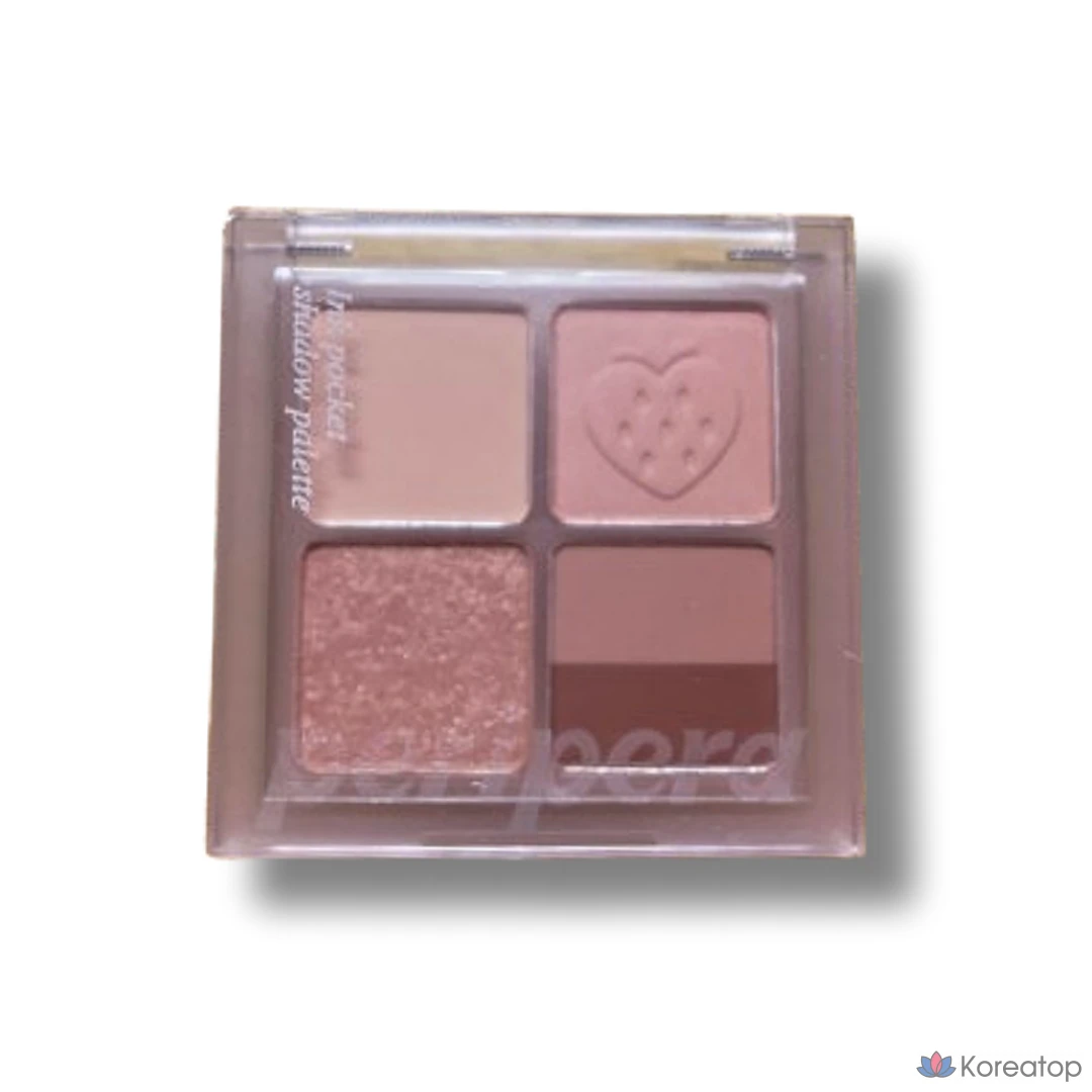 Палитра теней Peripera Ink Pocket Shadow Palette, 4 предмета, 8 цветов, оттенок 07, 1 шт.