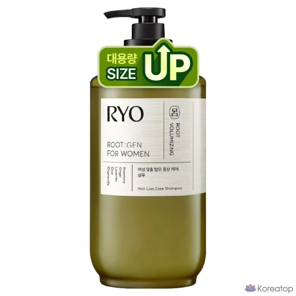Шампунь Ryo Rootzen для лечения выпадения волос у женщин, 800 мл, 1 шт.