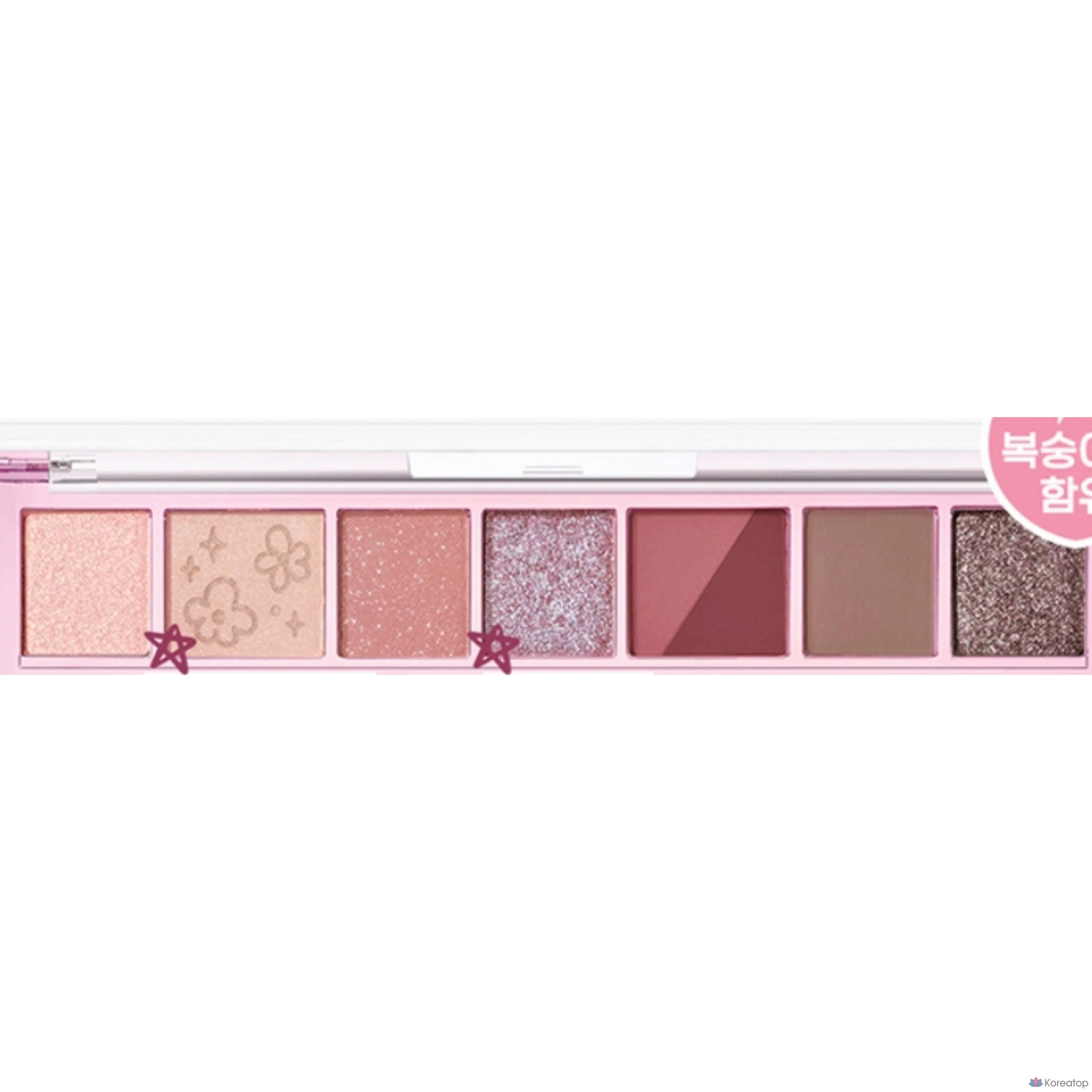 Peripera Палитра Peripera Alltake Mood Palette 10 Green Got-all is my eye?, 008 Burgundy But now I'm going to buy a peach, 1