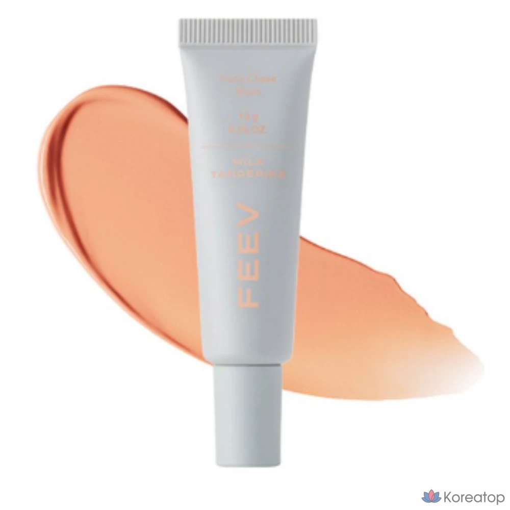 Пушистые румяна FEEV, 10 г, 1 шт., цвет «Молочный мандарин».