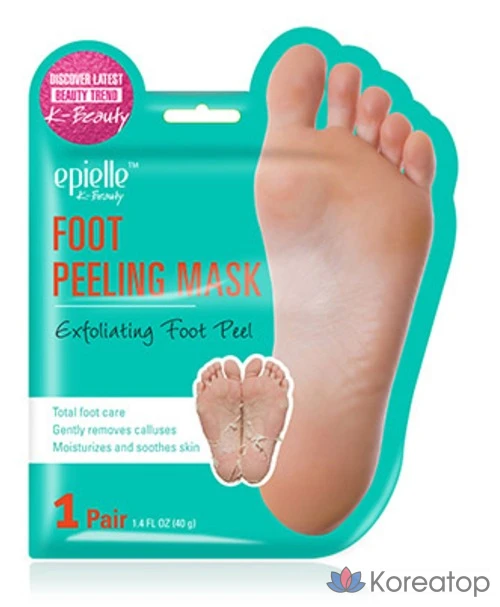 Набор отшелушивающих масок для ног Epielle, 2 упаковки, 3 упаковки