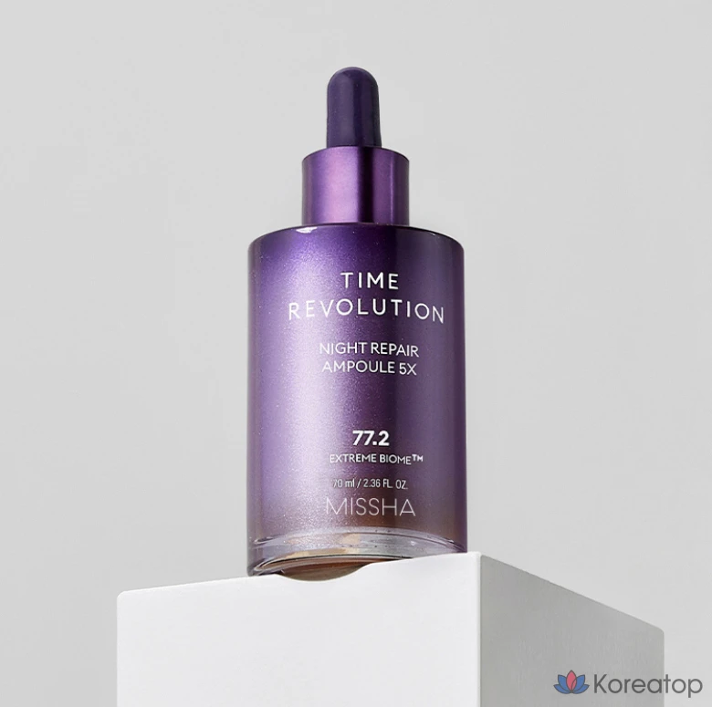 Missha Time Revolution Night Repair Ampoule 5X, 70 мл, 1 шт., фото 2