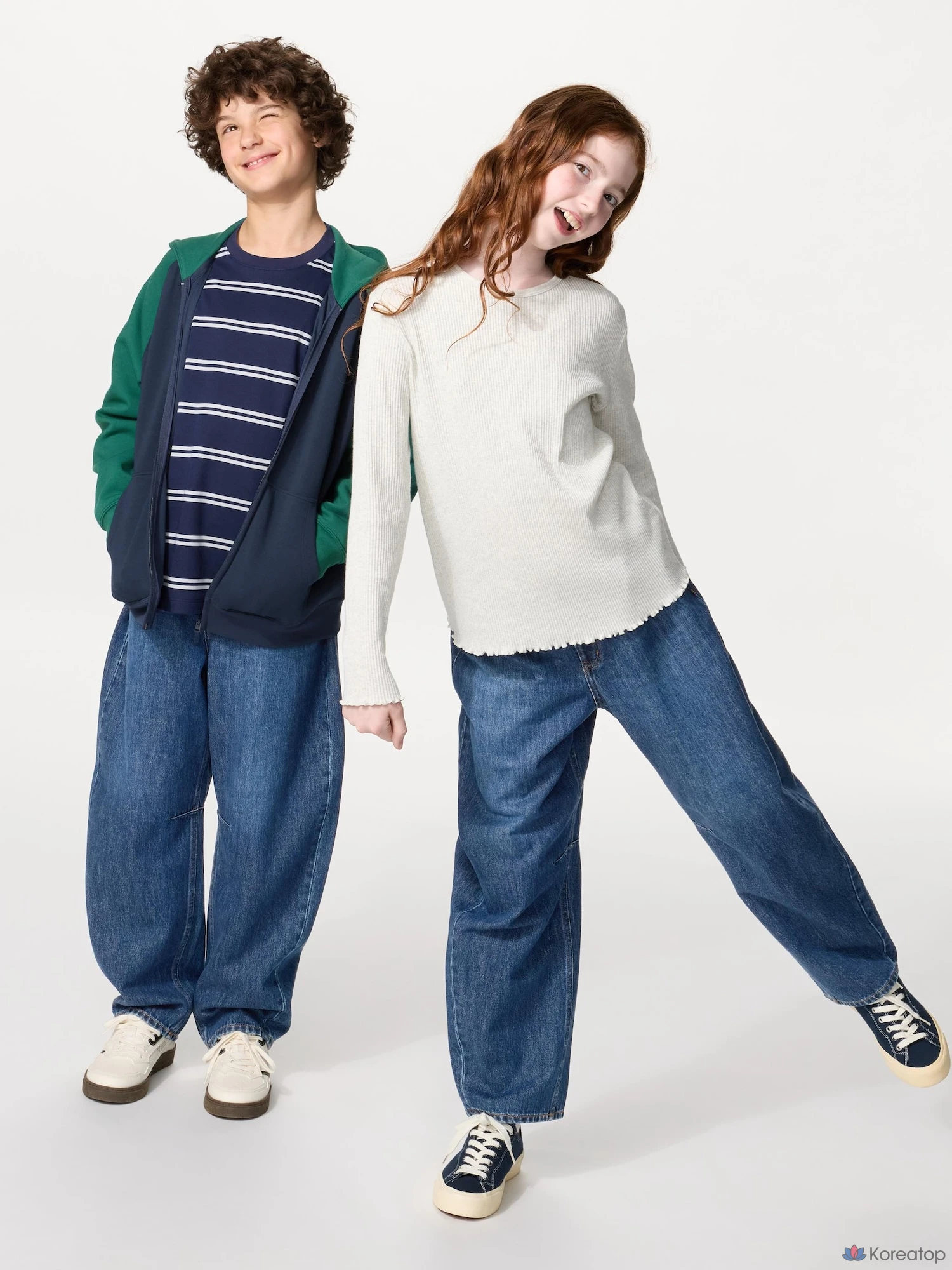 Джинсы детские Uniqlo Barrel Leg Jeans