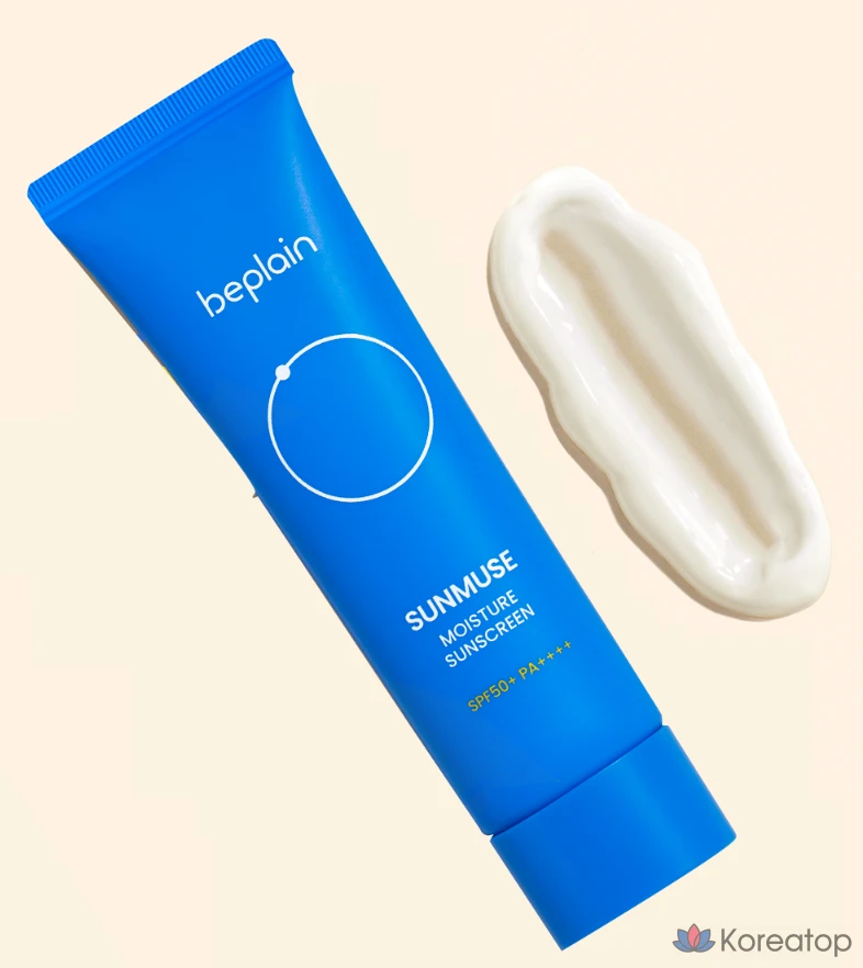 Солнцезащитный крем Beplain Sunmuse Moisture Sun Cream SPF50+ PA++++, 2 шт., 1 шт., 120 мл, фото 5