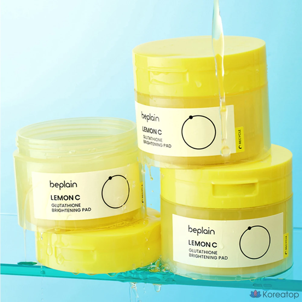 Отбеливающие подушечки Beplain с глутатионом и семенами лимона, 1 шт., 70 листов.