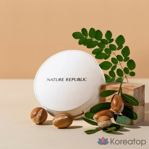 Nature Republic Nature Origin Cover Two-Way Pact 9g, 02 Natural Beige, 1 шт.