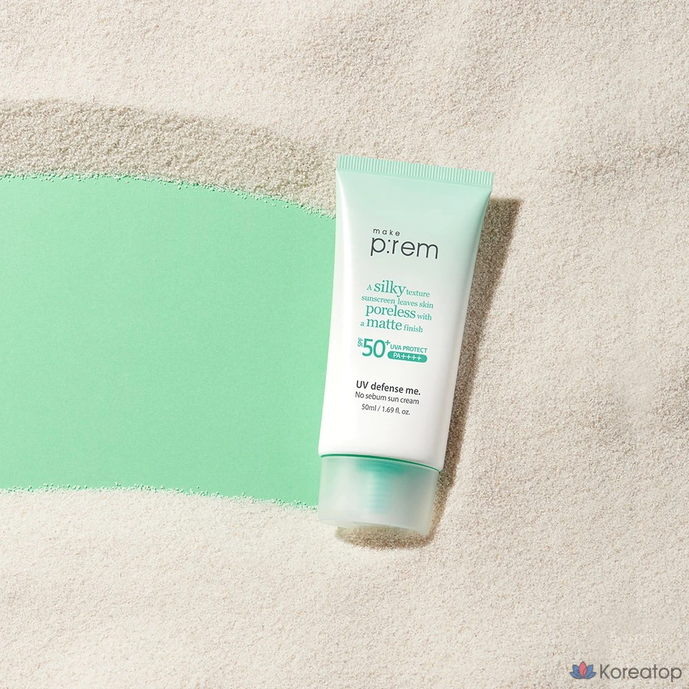 Солнцезащитный крем MAKE P:REM UV Defense Me No Sebum SPF50+ PA++++, 50 мл, 1 шт.