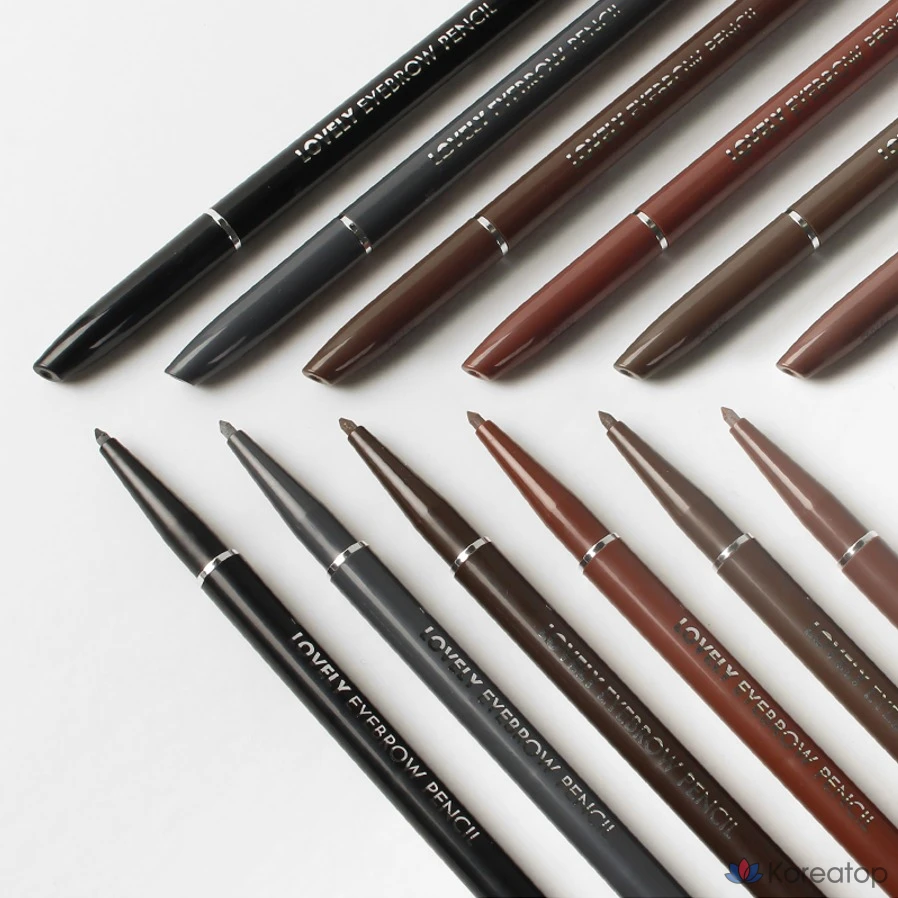 Карандаш для бровей Tony Moly Lovely Eyebrow Auto Pencil, оттенок 05 Black Brown, 1 шт., фото 5