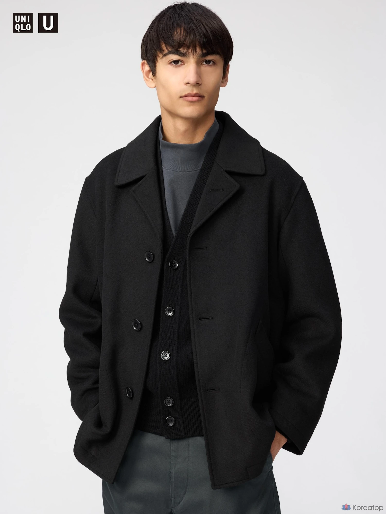 Пальто Uniqlo Wool Blend Short Coat