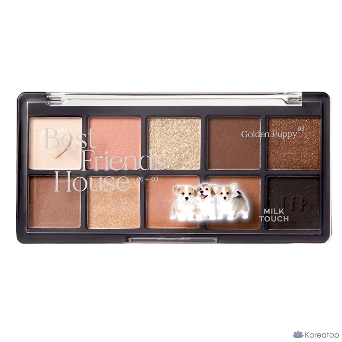 Палетка теней Milk Touch Best Friends, 1 шт., оттенок 03 Golden Puppy
