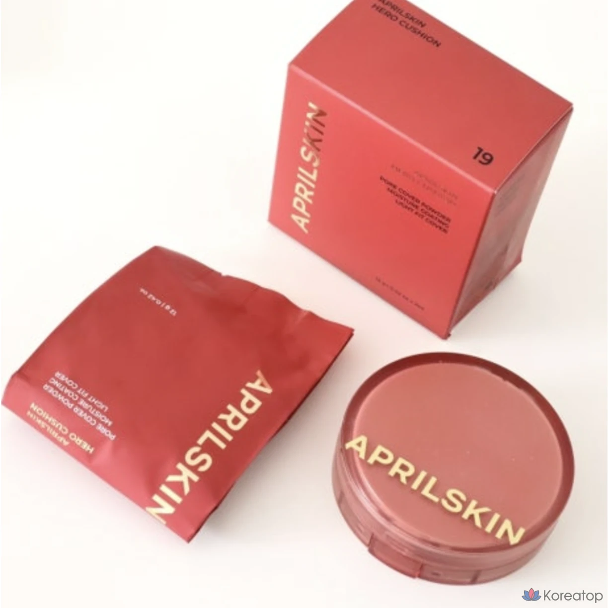 Тональный крем April Skin Hero Cushion Close Cover Moisture Cover, № 19 (светло-бежевый), 1 шт.