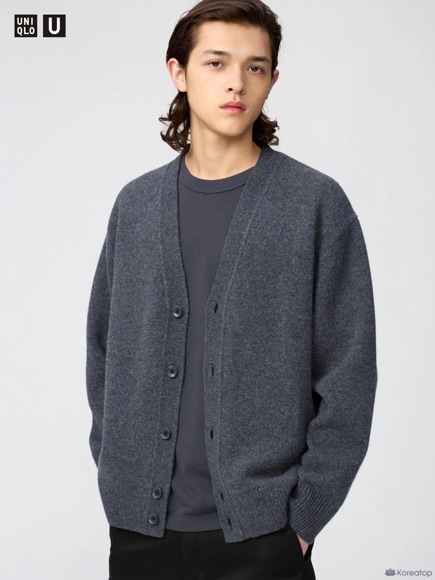Кардиган Uniqlo Lambswool V-Neck