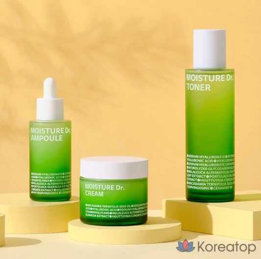 Увлажняющий крем Isoi Moisture Doctor Jang Su-jin 70 мл + тоник Moisture Doctor 8 мл (3 шт.), 3 набора, фото 7