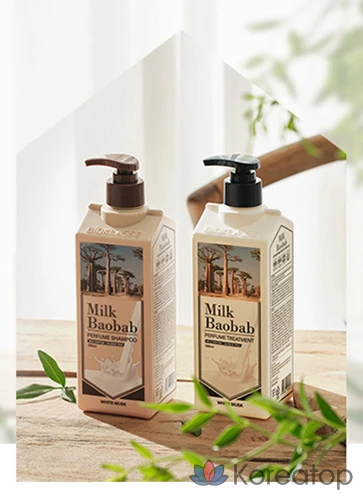 Шампунь Milk Baobab Perfume 500 мл + средство для ухода 1 л White Musk, 1 шт.