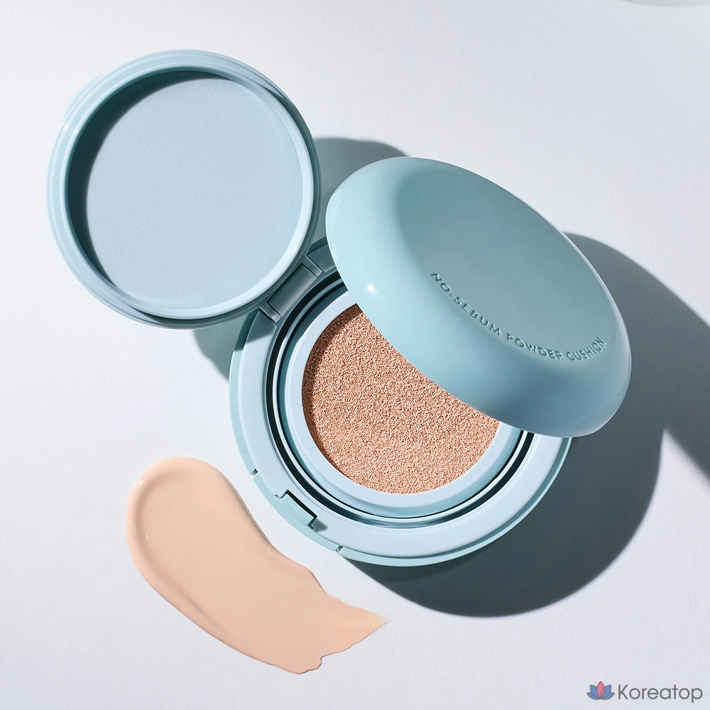 Innisfree No-Sebum Powder Cushion 14 г, имбирь (23N), 1 шт., фото 2