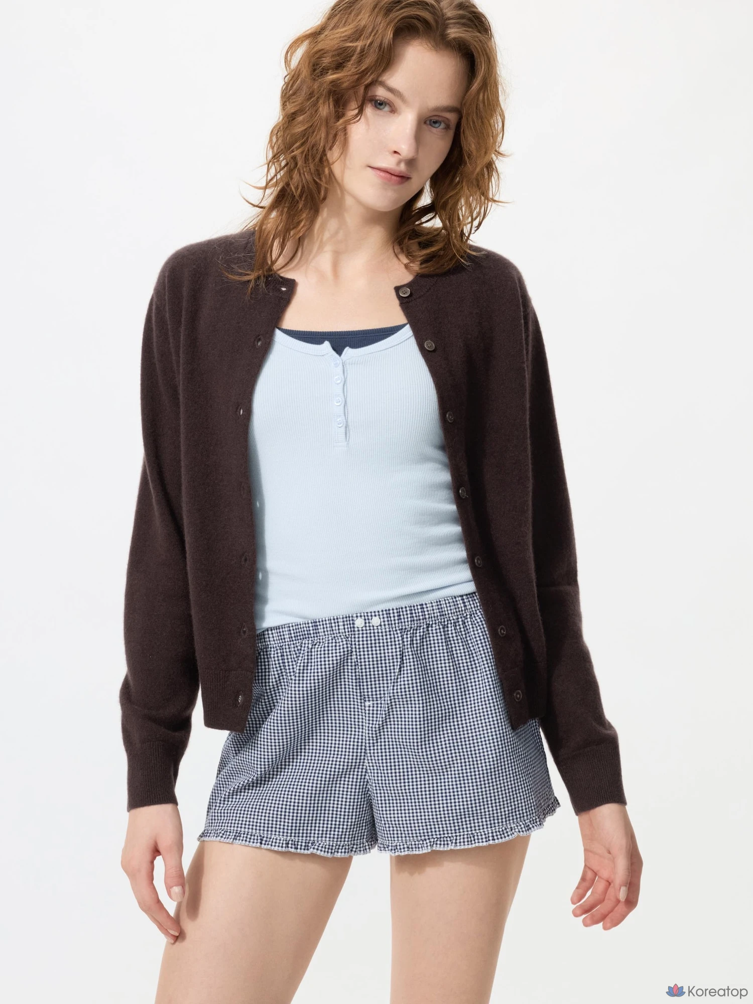 Шорты Uniqlo Cotton Boxer Easy Short Pants, в клетку