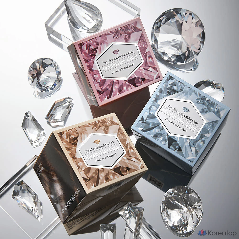 Краска для волос Cheongdam Salon Code Keratin Hair Color, темно-коричневая, 1 шт., фото 3