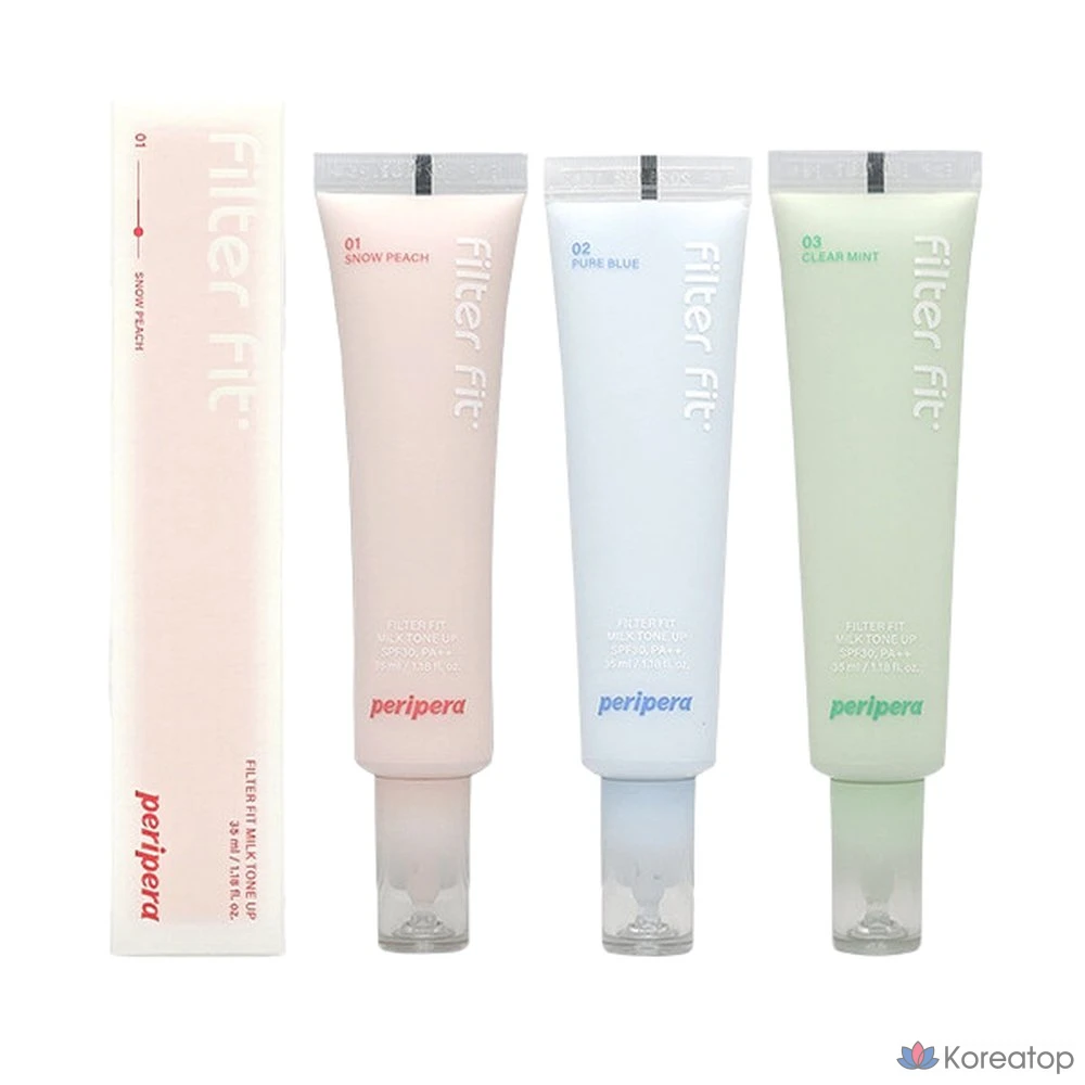 Крем для выравнивания тона кожи Peripera Filter Fit Tone-Up Cream, 01. Снежный персик, 1 шт.