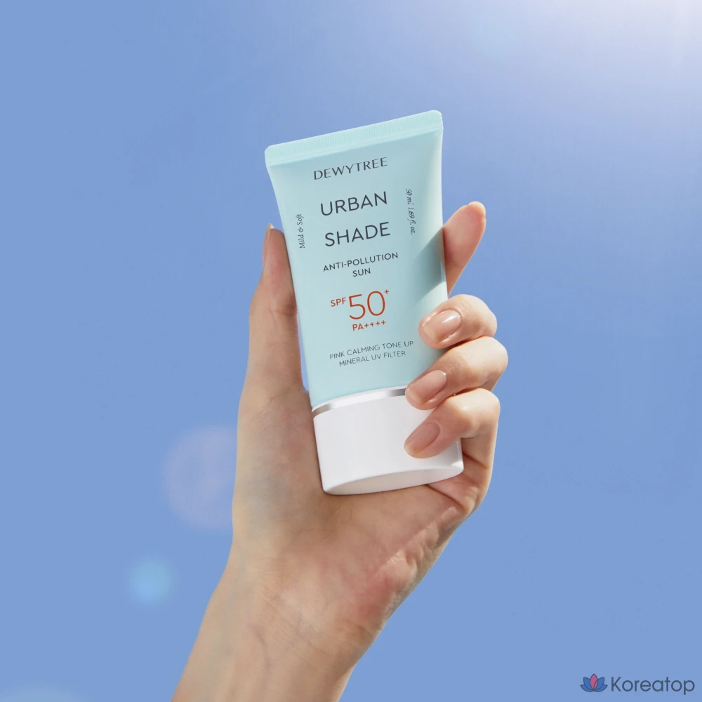 Набор Dewytree Urban Shade Anti-Pollution Sunscreen SPF50+ PA++++ 50 мл + 10 мл + Hi-Amino All Cleansing Milk 10 мл, 1 шт.