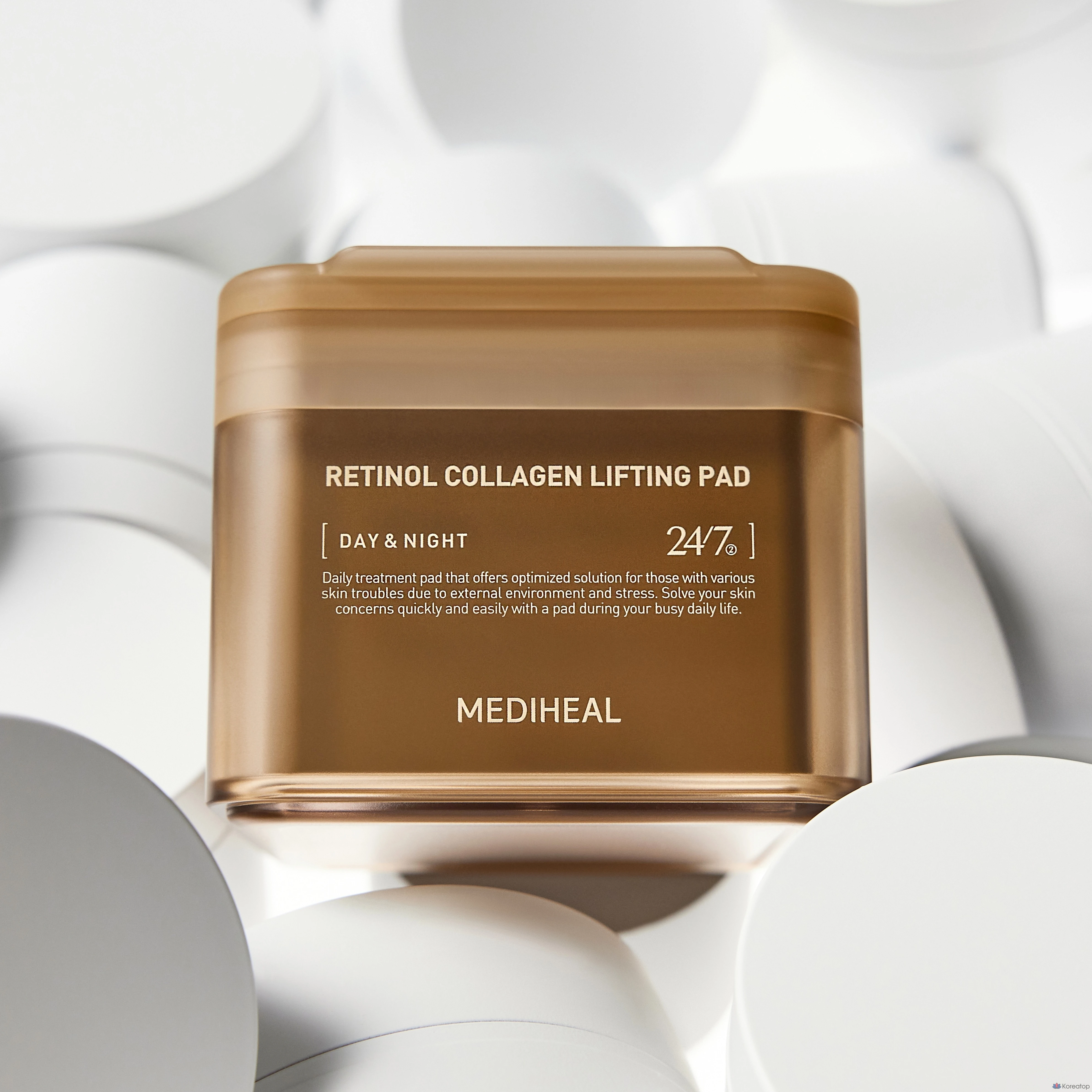 Ретиноловые коллагеновые подушечки Mediheal для повышения эластичности кожи, 180 мл, 100 листов, 1 шт.