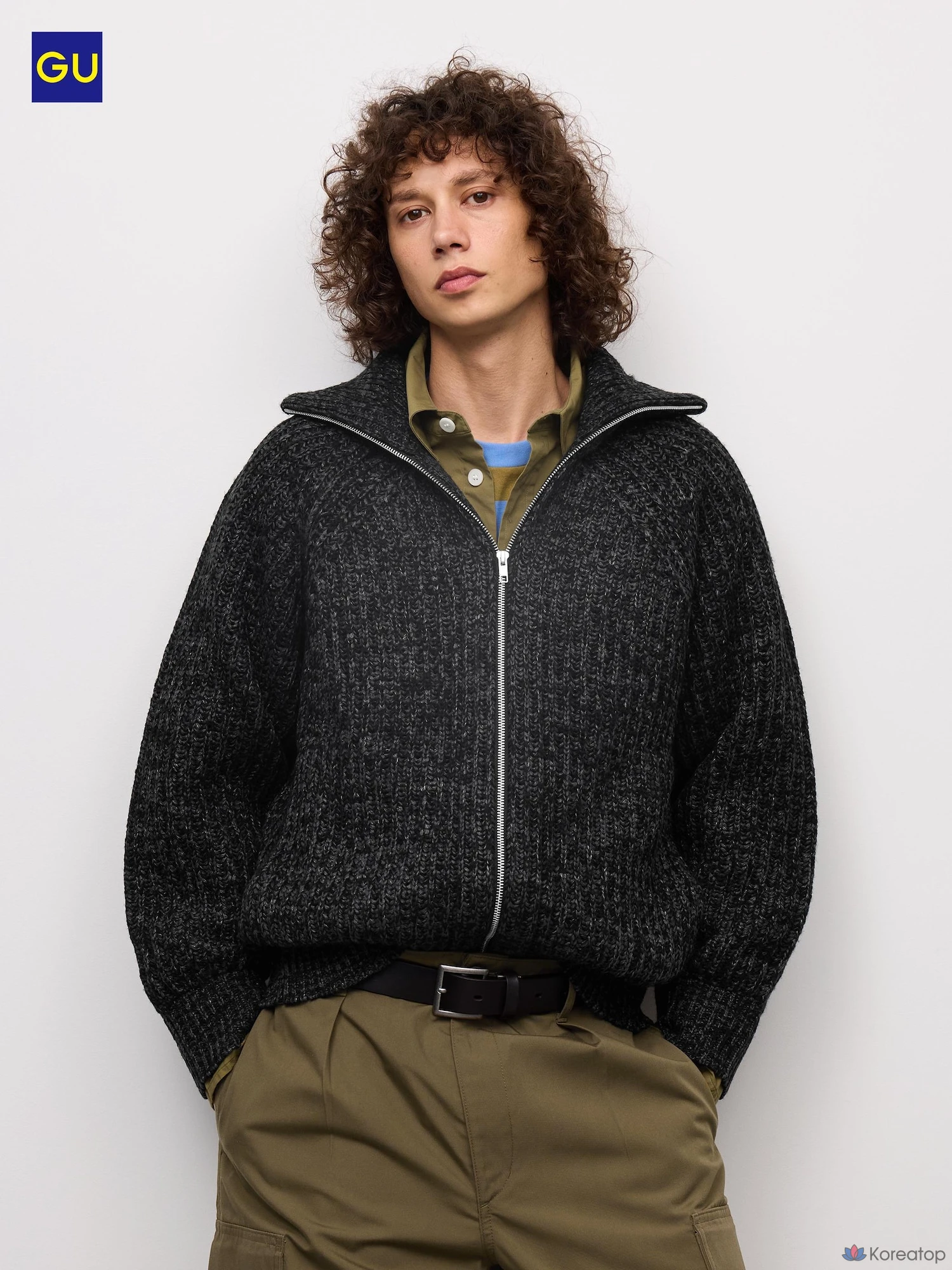 Кардиган Uniqlo Chunky Knit Full-Zip Jacket