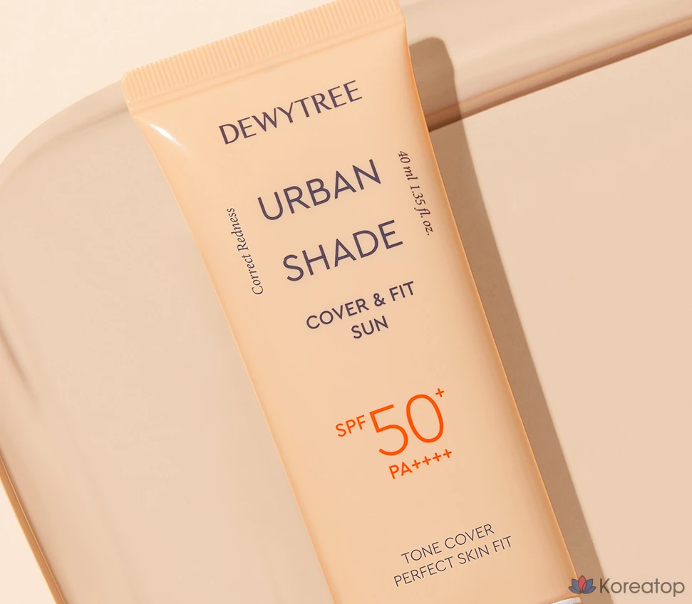 Набор Dewytree Urban Shade Cover & Fit Sunscreen SPF50+ PA++++ 40 мл + очищающее молочко 20 мл, 1 шт., фото 5