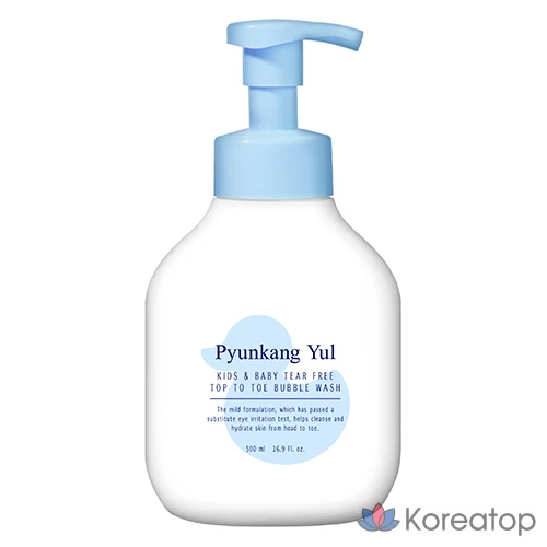 Детское пенящееся мыло Pyungang Yul Baby Tear-Free Top-to-Toe Bubble Wash, 1 шт., 500 мл