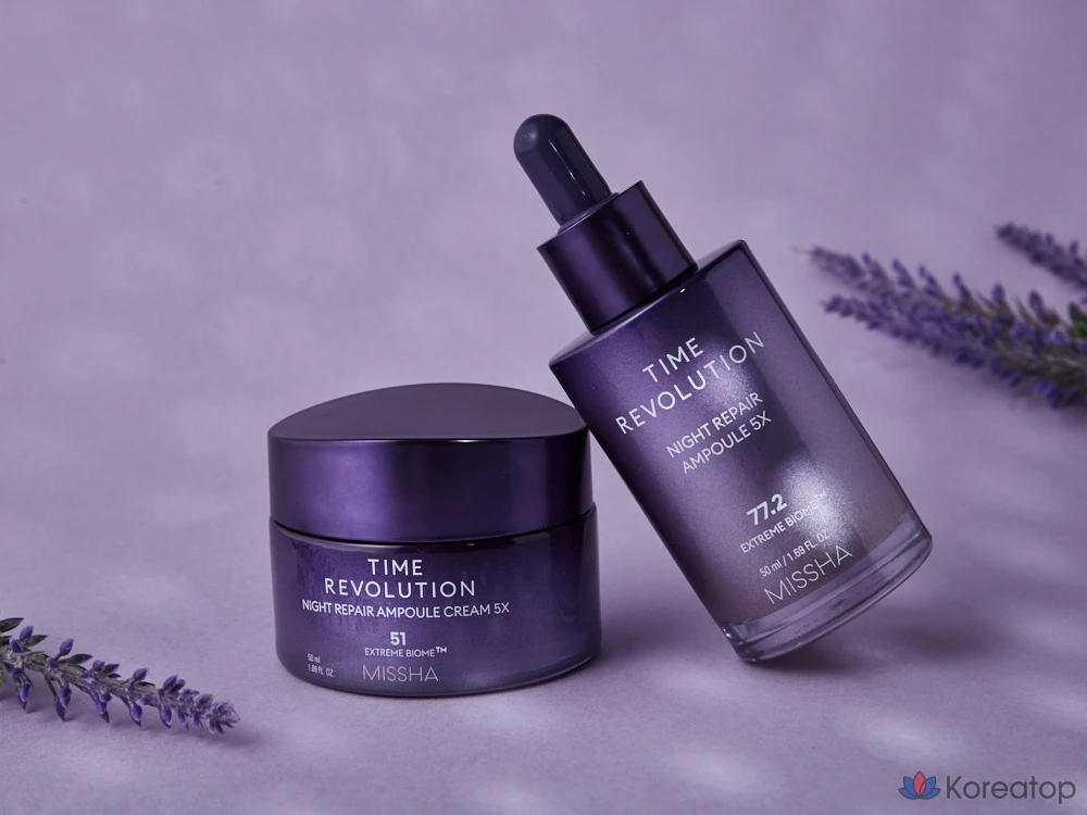 Набор Missha Time Revolution Night Repair из 2 предметов (5 шт.), 1 комплект.