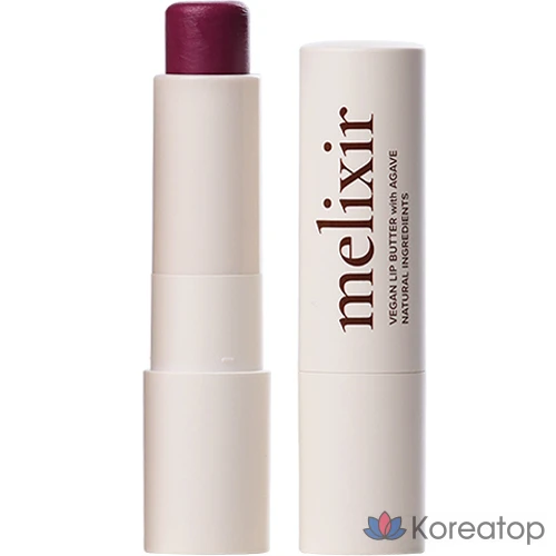 Бальзам для губ Melixir Vegan Lip Butter, оттенок 16 Wine Stain, 3.9 г, 1 шт.