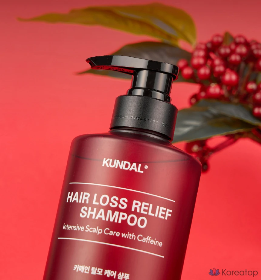 Функциональный шампунь Kundal против выпадения волос с кофеином, аромат детской присыпки, 500 мл, 1 шт.