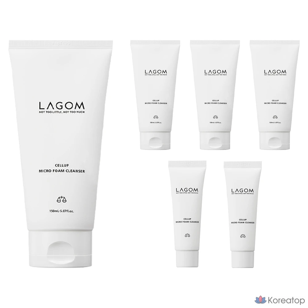 Пенка для умывания Lagom Celeb Micro Foam Cleanser 150 мл, 2 шт. + 30 мл, 2 комплекта.