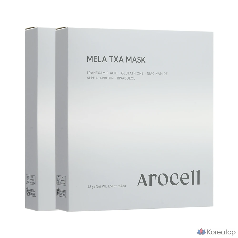 Маска от веснушек Arocell Mela TXA, 8 листов, 8 упаковок