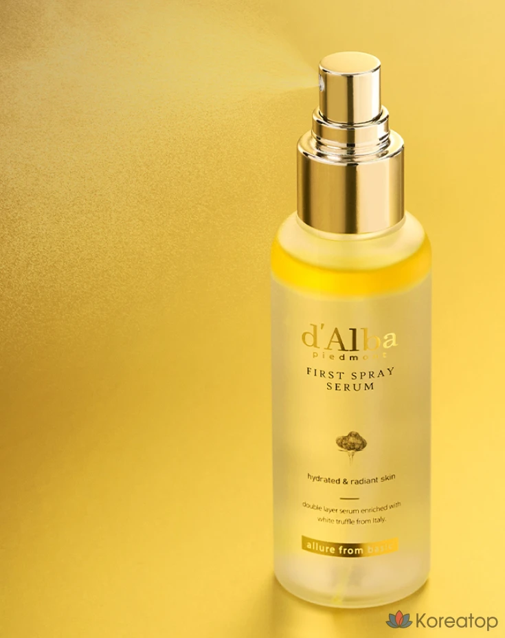 Сыворотка-спрей D'alba White Truffle First Spray Serum 100 мл (2 шт.), Гель-очиститель с мягкой кислотностью 3 мл (5 шт.), 1 шт.