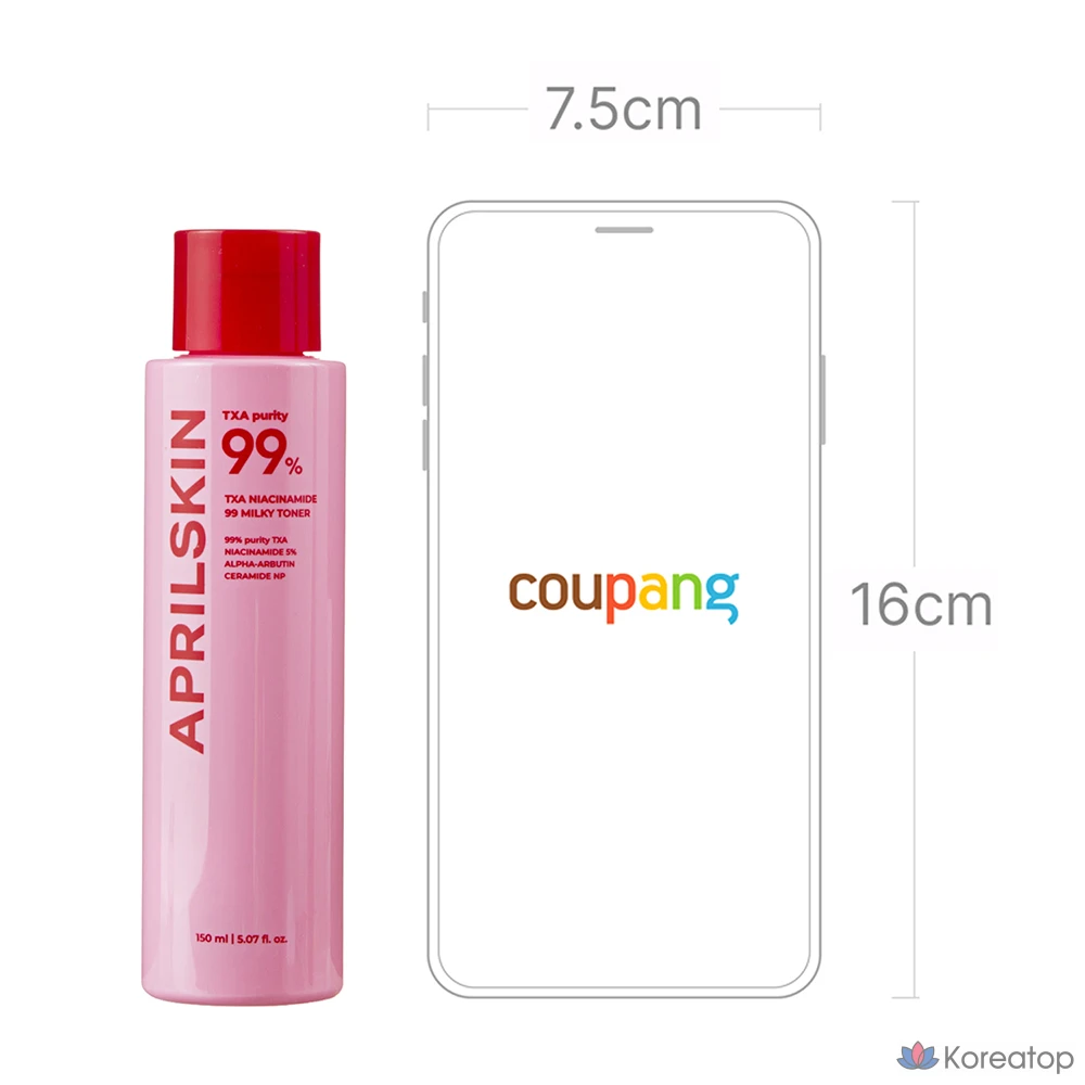 Тоник April Skin TXA Niacinamide Toning Shot 99 Milky Toner, 150 мл, 1 шт.