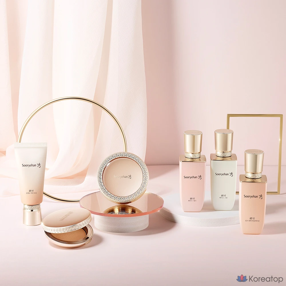 Набор для приготовления двустороннего крема Sooryehan Yeon Perfect Two-Way Cake Refill, 12 г, № 21, 1 шт., фото 4