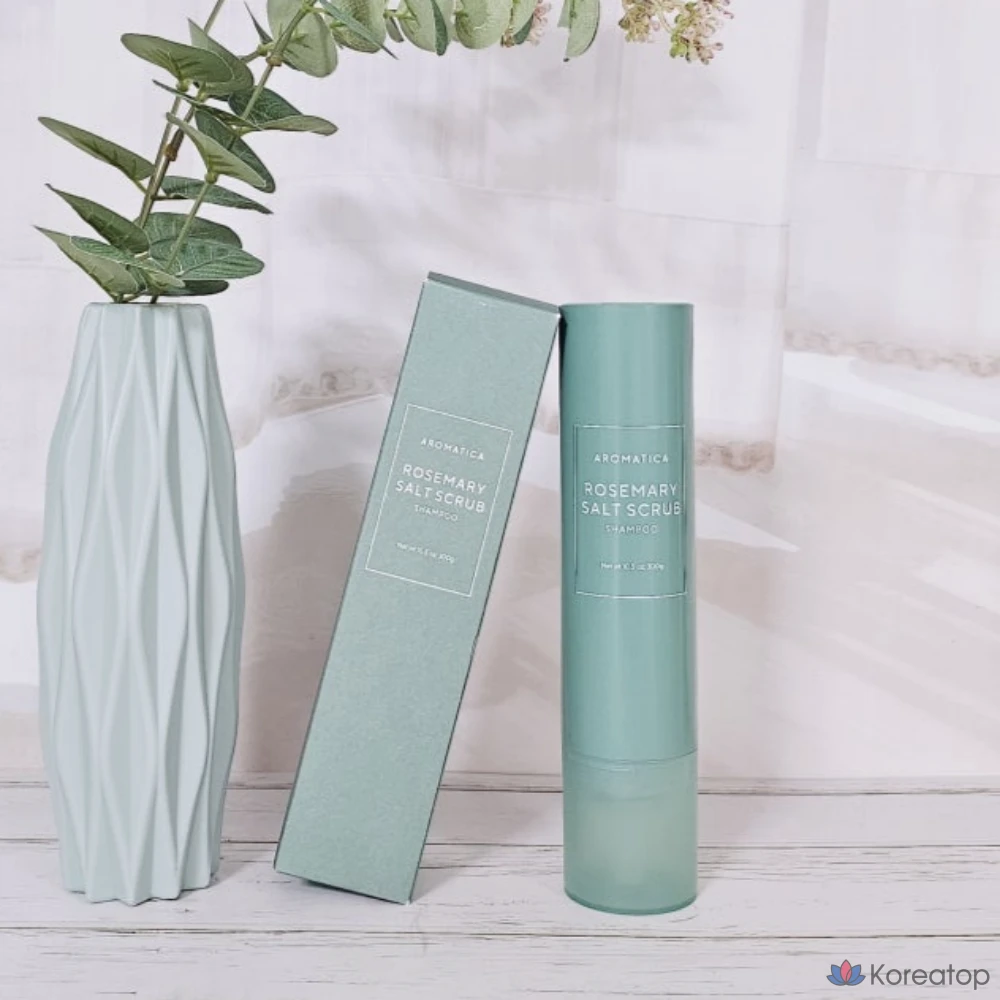 Солевой скраб-шампунь с розмарином Aromatica, 300 г, 1 шт.