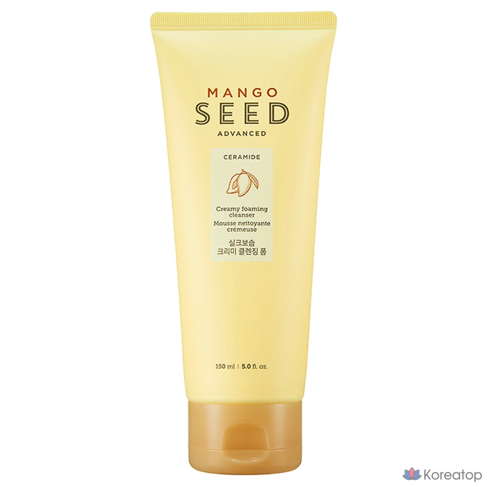 Очищающая пенка для лица The Face Shop Mango Seed Silk Moisturizing Cleansing Foam, 150 мл, 1 шт.