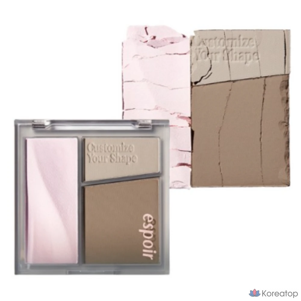 Палетка для контурирования Espoir Tone Pairing Contour Palette 10 г, № 2, серый холодный серый, 1 шт.