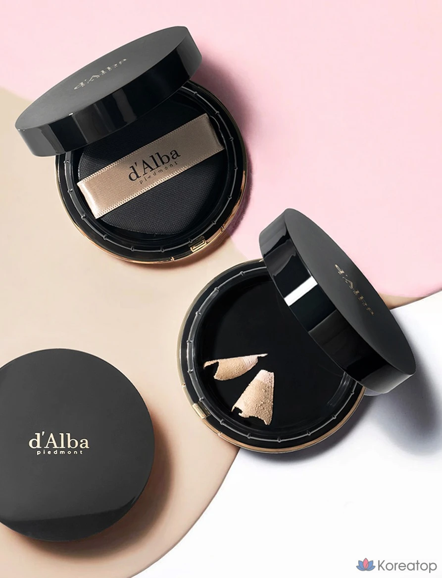 Набор D'alba Skin Fit Grinding Serum Cover Pact 20 г + сменный блок 20 г, № 23, 2 комплекта, фото 5